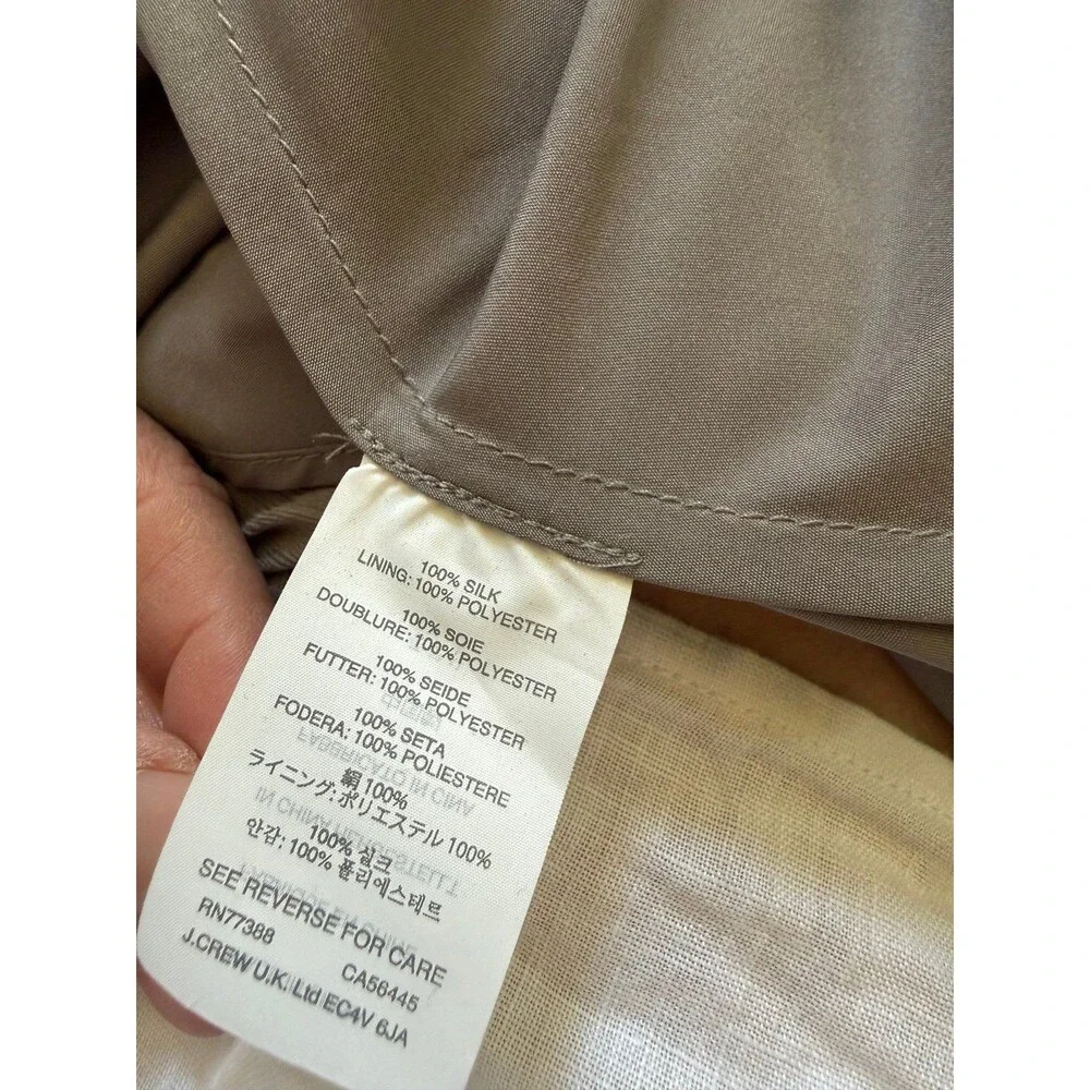 J Crew silk formal dress